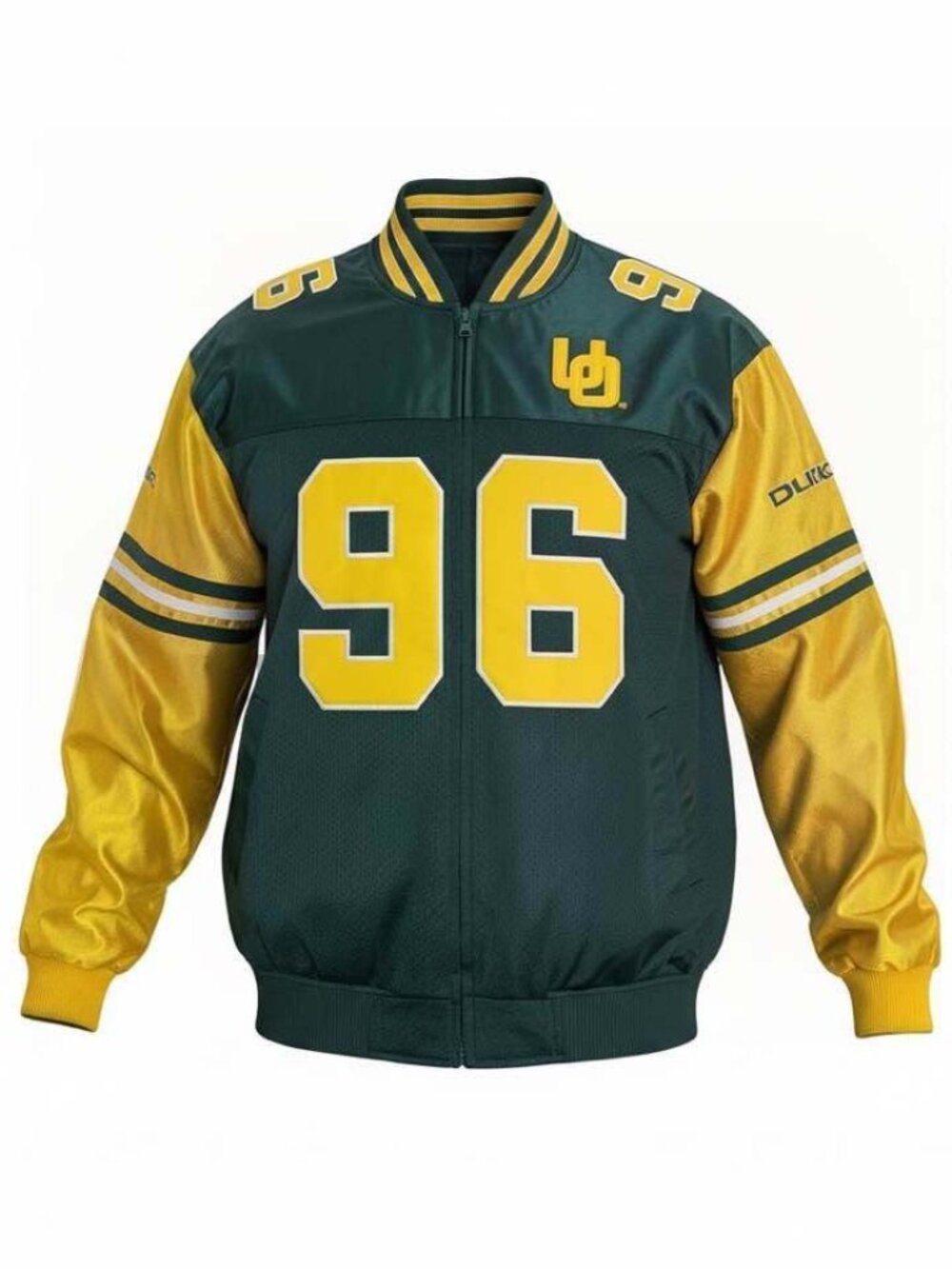Vintage 90s Xtreme Fans Oregon Ducks Reversible #96 Varsity Bomber Jacket XL